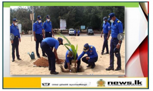 Navy conducts tree planting programme at Muhudu Maha Viharaya