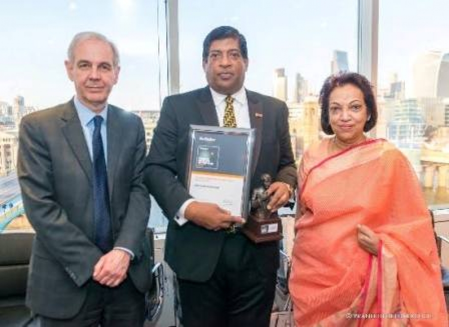 Finance Minister receives the &#039;Best Finance Minister of the Year 2017 - Asia Pacific Region&#039; Award from the Banker Magazine