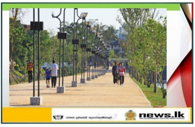 Walking paths with urban gardens in all 25 districts - Minister Namal Rajapaksa