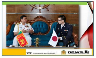 Japanese Defence Attaché pays courtesy call on Commander of the Navy
