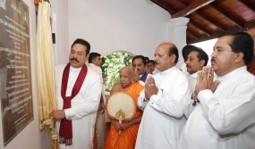 President opens Sangavasa building of historic Udawaththa Kale Sri Rama Viharaya