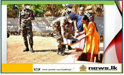 Jaffna Troops to Erect One More House for Ex-combatant &amp; Family