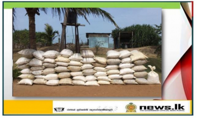 Navy takes hold of 2360kg of dried turmeric at Vankalai beach