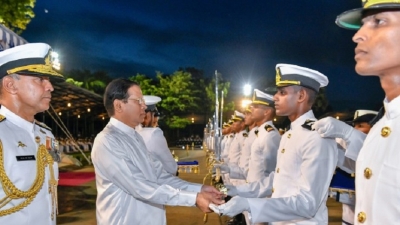 President graced the commissioning naval  parade