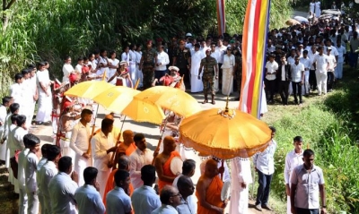 Commander among Distinguished Guests to the Opening of the New Upcountry Meditation Complex