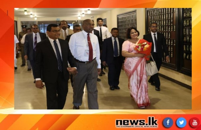 Mrs. Kushani Rohanadeera, the new Secretary General of the Parliament, assumes her duties