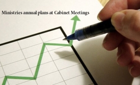 Ministries annual plans at Cabinet Meetings