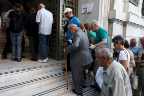 Greek Banks Reopened Monday after Three Weeks Closed