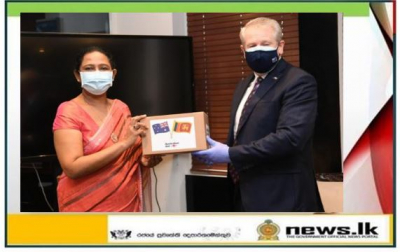 From the Australian Government Rs. 38 million worth of personal protective clothing donated