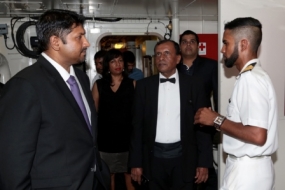 State Minister visits South African Navy Ship &#039;Spioenkop&#039;