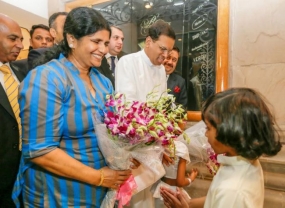 Promise of a new beginning as Sirisena lands