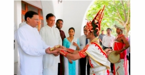 New Year Auspicious Times traditional document presented to President