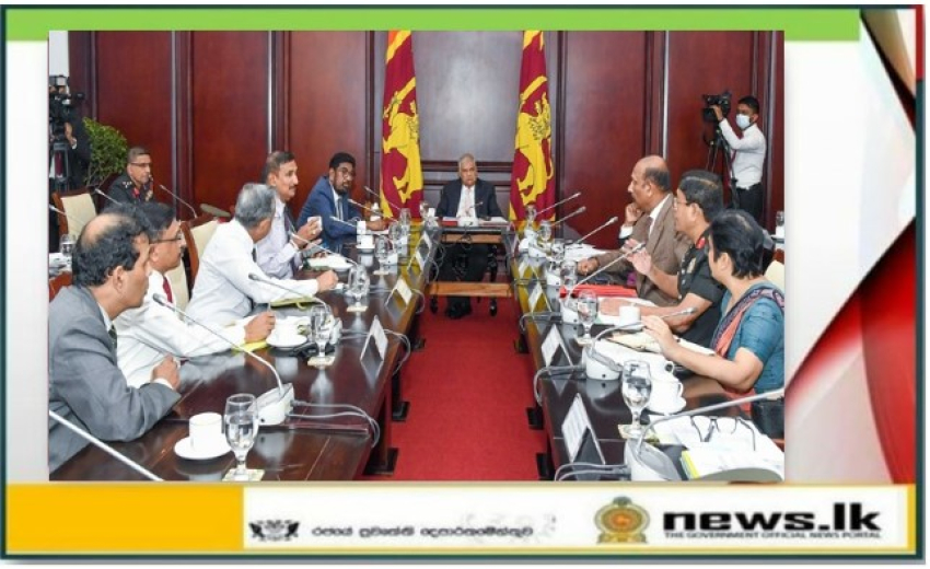 President chairs the discussion of Sir John Kotelawala Defence University Hospital's future activities