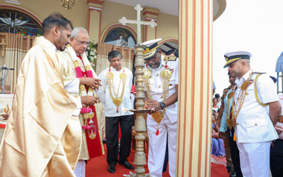 Sri Lanka Navy facilitates successful annual feast at St. Anthony&#039;s Church in Kachchativu