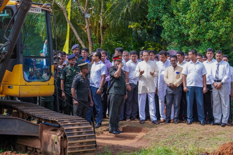 Army Troops Start Renovation of &#039;Chandana Pokuna&#039; Tank