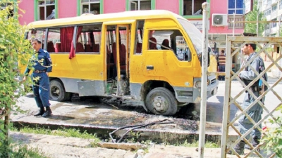 Bus targetted amid wave of Kabul bombings