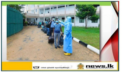 Twenty two inmates leave Kalpitiya and Boossa Naval quarantine centers