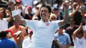 History-making Nishikori beats Djokovic to reach U.S. Open final