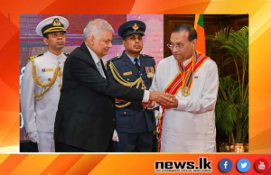 Prestigious ‘Sri Lankabhimanya’ honorary award bestowed on Veteran politician Karu Jayasuriya