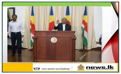 Justice Anthony Francis Tissa Fernando sworn in as the President of the Court of Appeal in Seychelles