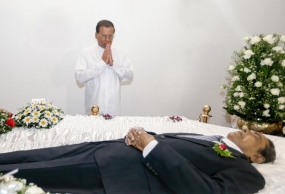 President pays last respects to Late Tony Ranasinghe