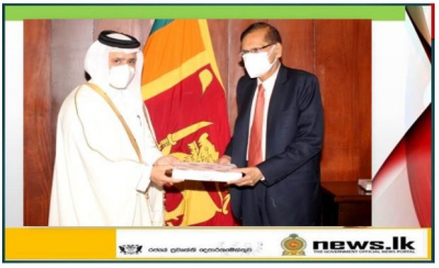    Ambassador of Qatar to Sri Lanka Jassin Bin Jabir Jassim Al Sorour called on the new Foreign Minister Prof. G.L. Peiris