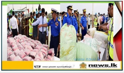 fishing trawlers seized by the Navy after successful operation in high seas escorted to Dikovita fisheries harbour