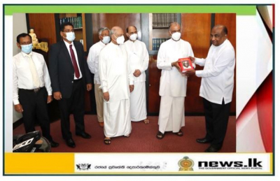 Two books containing Parliamentary speeches of Philip Gunawardena presented to the Speaker