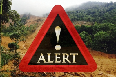 Landslide warning issued for 4 districts remains in effect
