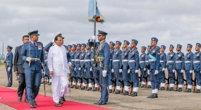 President inspects Katunayake Air Force Base