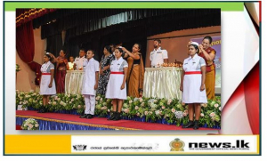 Thirty  nursing students of Naval Nurses’ Training School take oath for committed service