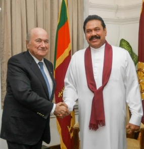 FIFA President Calls on President Rajapaksa