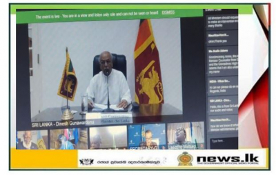    Sri Lanka’s Foreign Minister calls for advancing e-commerce and e-governance in Commonwealth states in the COVID-19 context