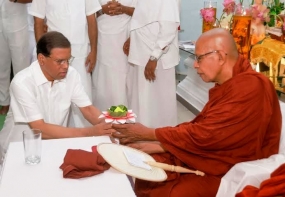 President invites Monks for Vas