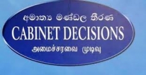Decisions taken by the Cabinet of Ministers at its meeting held on 24.07.2018