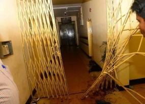 Health Ministry property damaged