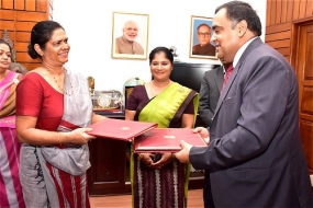India and Sri Lanka sign MoU for a Women Empowerment Project in Ampara