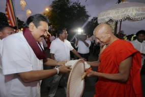 President opens Buddha Rashmi Vesak Zone