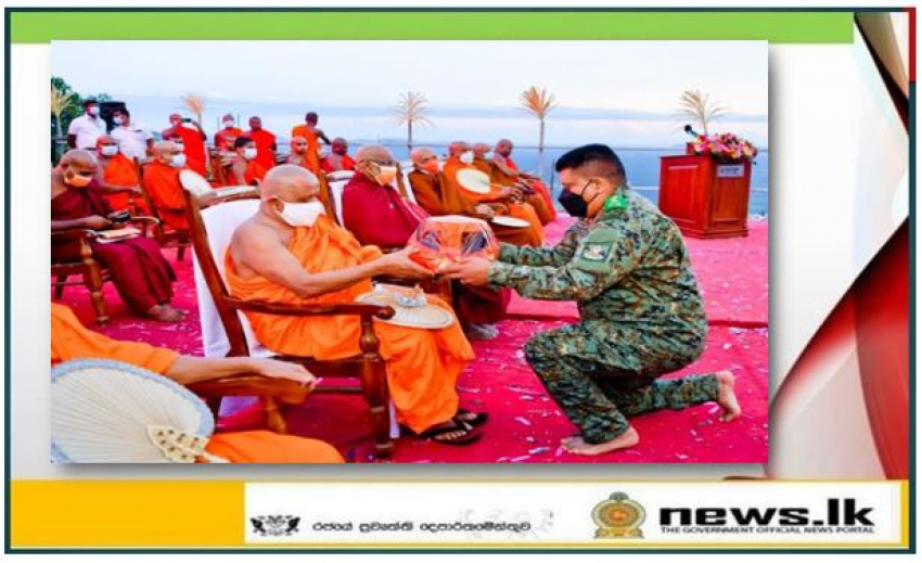 Revival of Kuragala Marked by Army Chief with Enshrinement of Offerings