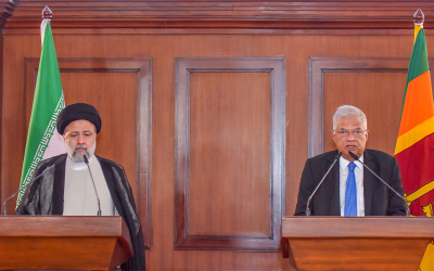 Joint press conference chaired by presidents of Iran and Sri Lanka