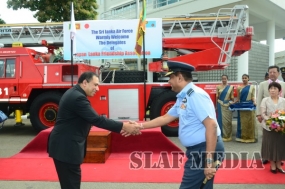 Japan Donates a Fire Vehicle to SLAF