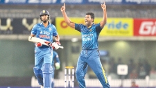 Perera's hat-trick in vain - India win and level series
