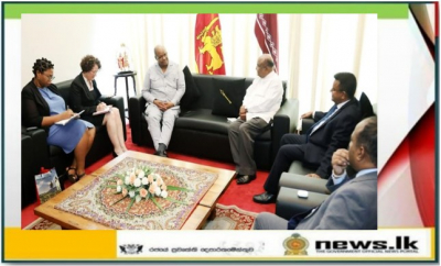 H.E the High Commissioner of South Africa to Sri Lanka calls on Hon. Mahinda Yapa Abeywardana, Speaker of Parliament