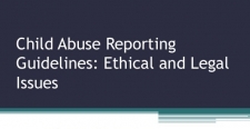 Guidelines for reporting abuse and violence on child victims released