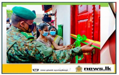 Army vested new home for a Jaffna family